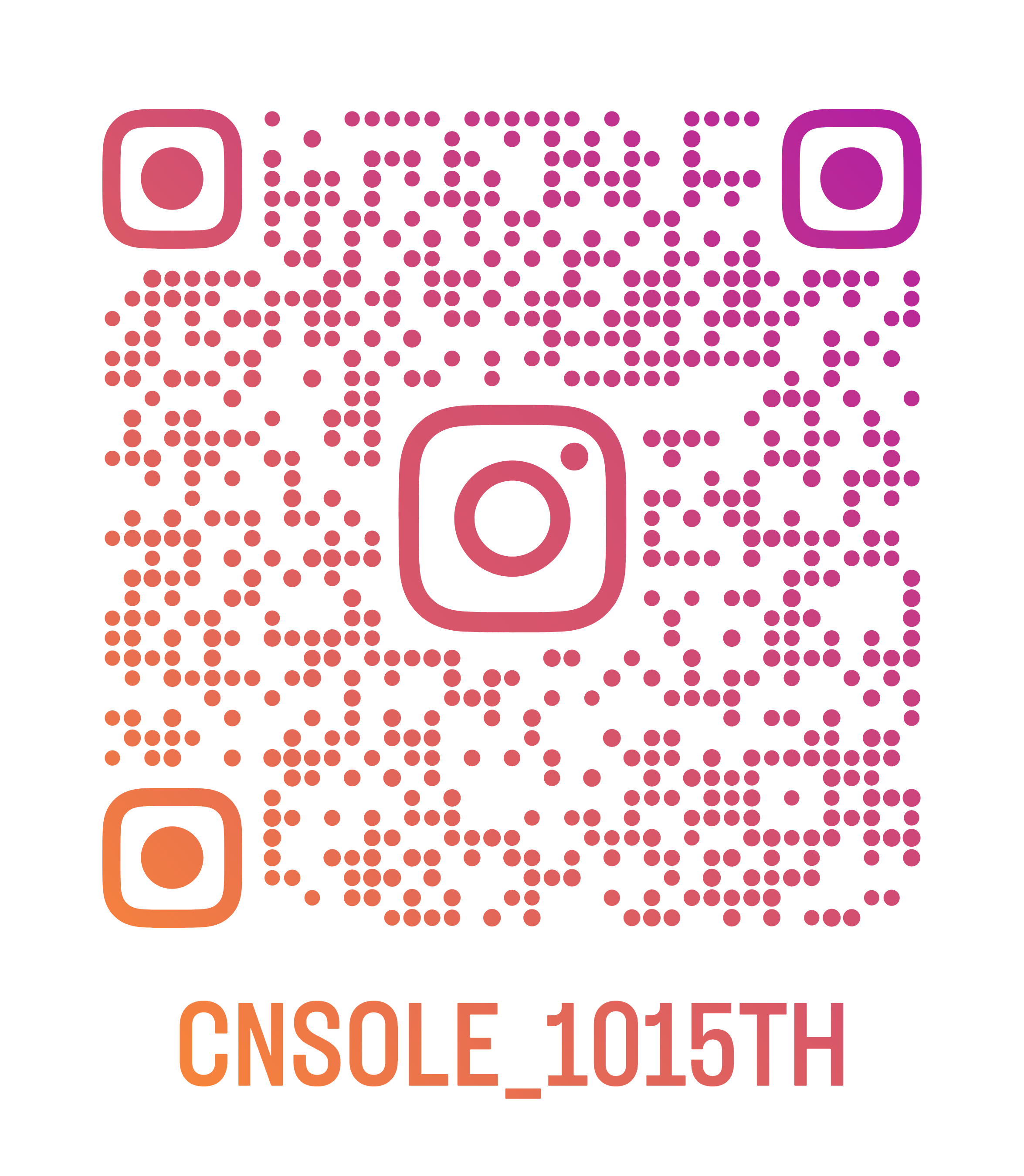 Cnsole Instagram QR code